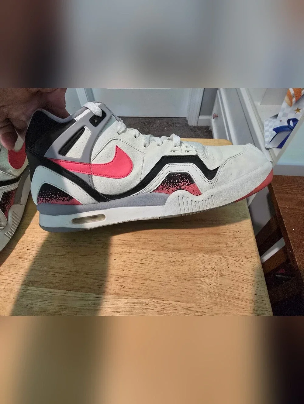 Nike Air Tech Challenge 2 QS Lava 2014 White Hot Lava Black 643089-160  Sz 11.5